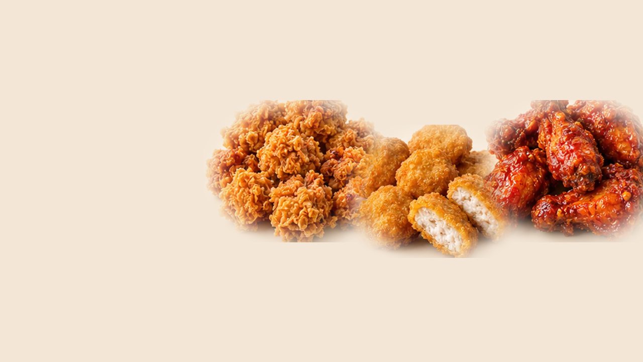 Hot shots, nuggets and hot wings.